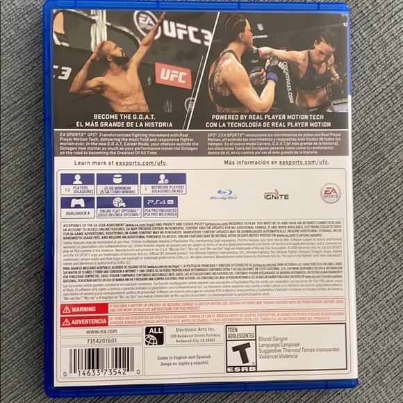 UFC 3 for Play Station 4 - Picture 3 of 5